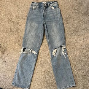 Abercrombie & Fitch high rise 90s straight leg jeans